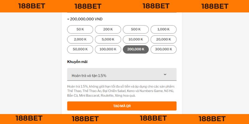 Nạp Tiền 188BET - 1 Phút Tiền Về, Hốt Ngay 100% Nạp Đầu Hiểu rõ điều khoản nạp tiền 188BET hỗ trợ anh em nạp tiền siêu nhanh