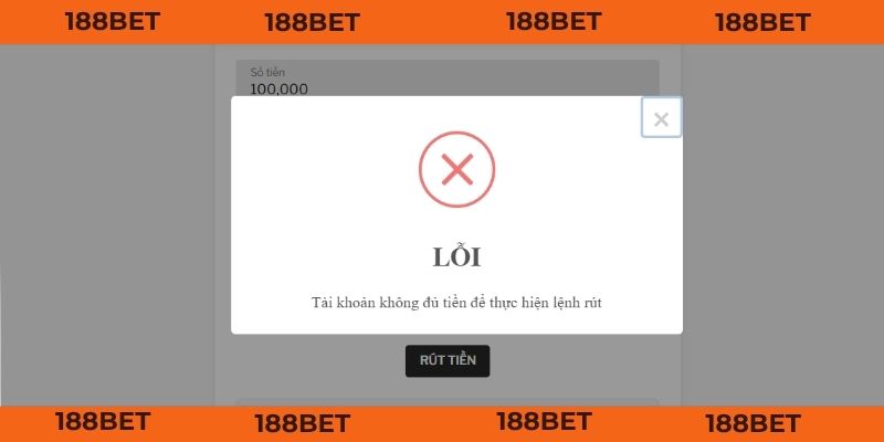 Rút Tiền 188BET - Tốc Độ Tên Lửa, 3 Bước Hoàn Thành Giải quyết vấn đề có thể gặp phải nhanh, an toàn